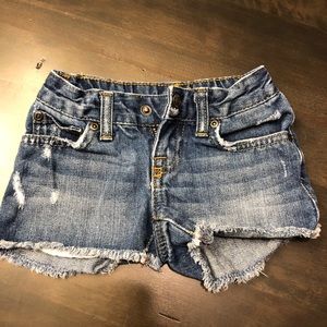 Ralph Lauren distressed cut-off Jean shorts